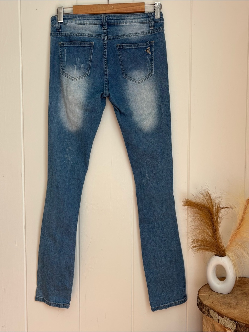 VIP Blue Ripped Skinny Jeans - Picture 5 of 6